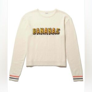 KULE The Bananas Pullover in Cream, Size S